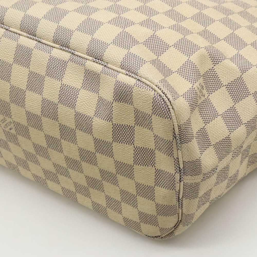 Louis Vuitton Damier Azur White Neverfull Tote Bag Shoulder - Picture 3 of 9